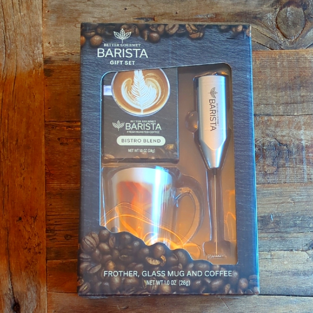 Better‎ Gourmet Barista Gift Set with Frother Coffee and Mug